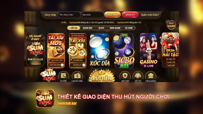 Thiết kế giao diện thu hút người chơi