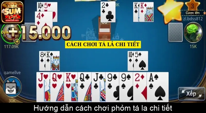 Hướng dẫn cách chơi phỏm tá la chi tiết