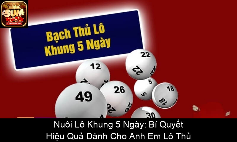 Nuôi Lô Khung 5 Ngày Bí Quyết Hiệu Quả Dành Cho Anh Em Lô Thủ