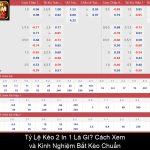 Tỷ Lệ Kèo 2 In 1 Là Gì Cách Xem và Kinh Nghiệm Bắt Kèo Chuẩn