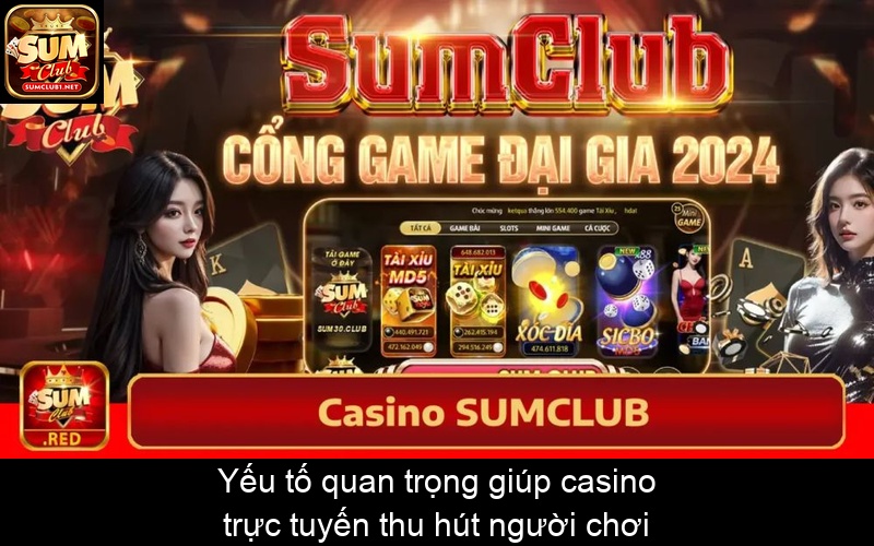 Yếu tố quan trọng giúp casino trực tuyến thu hút người chơi